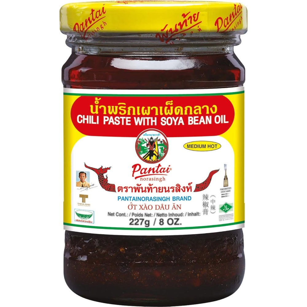 Asiatische Lebensmittel Online-Shop, PANTAI Chili Paste mit Sojaöl 227g.