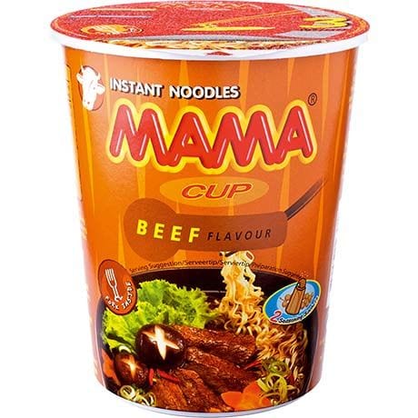 Asiatischer Lebensmittel Online-Shop, MAMA Beef Cup Noodles 70g.