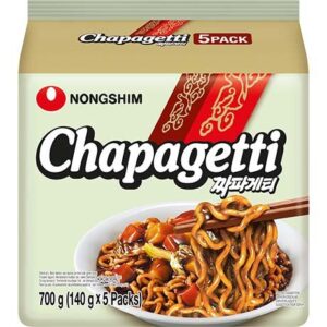 Nongshim Chapagetti 5 Pack, asiatische Instant-Nudeln, asiatischer Lebensmittel Online-Shop.