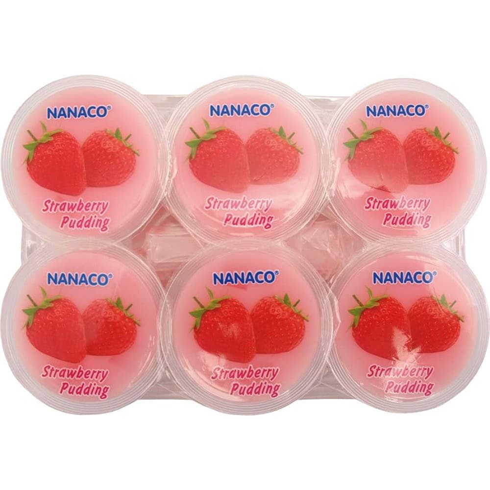 Asiatischer Lebensmittel Online-Shop, Erdbeer Pudding in 6 Bechern.