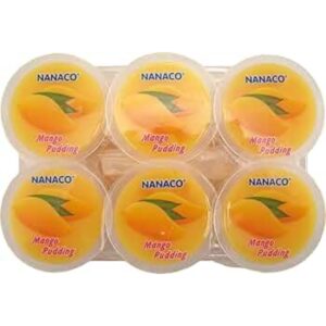 Asiatischer Mango Pudding, 6x80g, fruchtig und cremig, asiatische Lebensmittel.