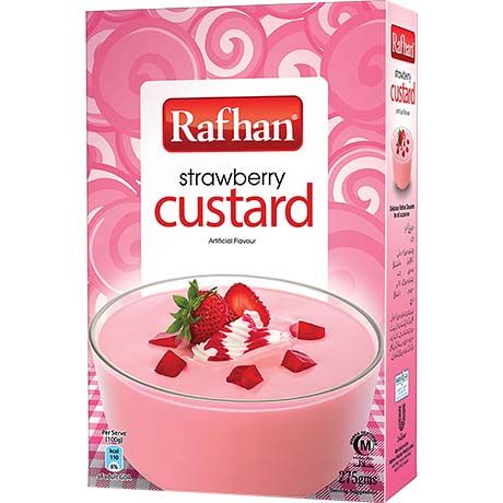 Erdbeer-Custard von Rafhan, asiatischer Lebensmittel Online-Shop.