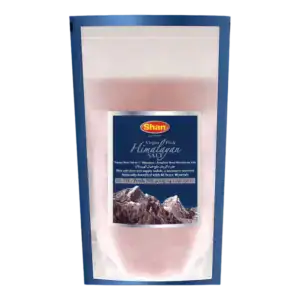 Himalaya Salz in Verpackung, asiatischer Lebensmittel Online-Shop.