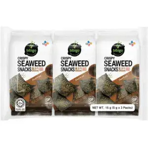 Asiatischer Lebensmittelladen mit BIBIGO Seaweed Snacks.