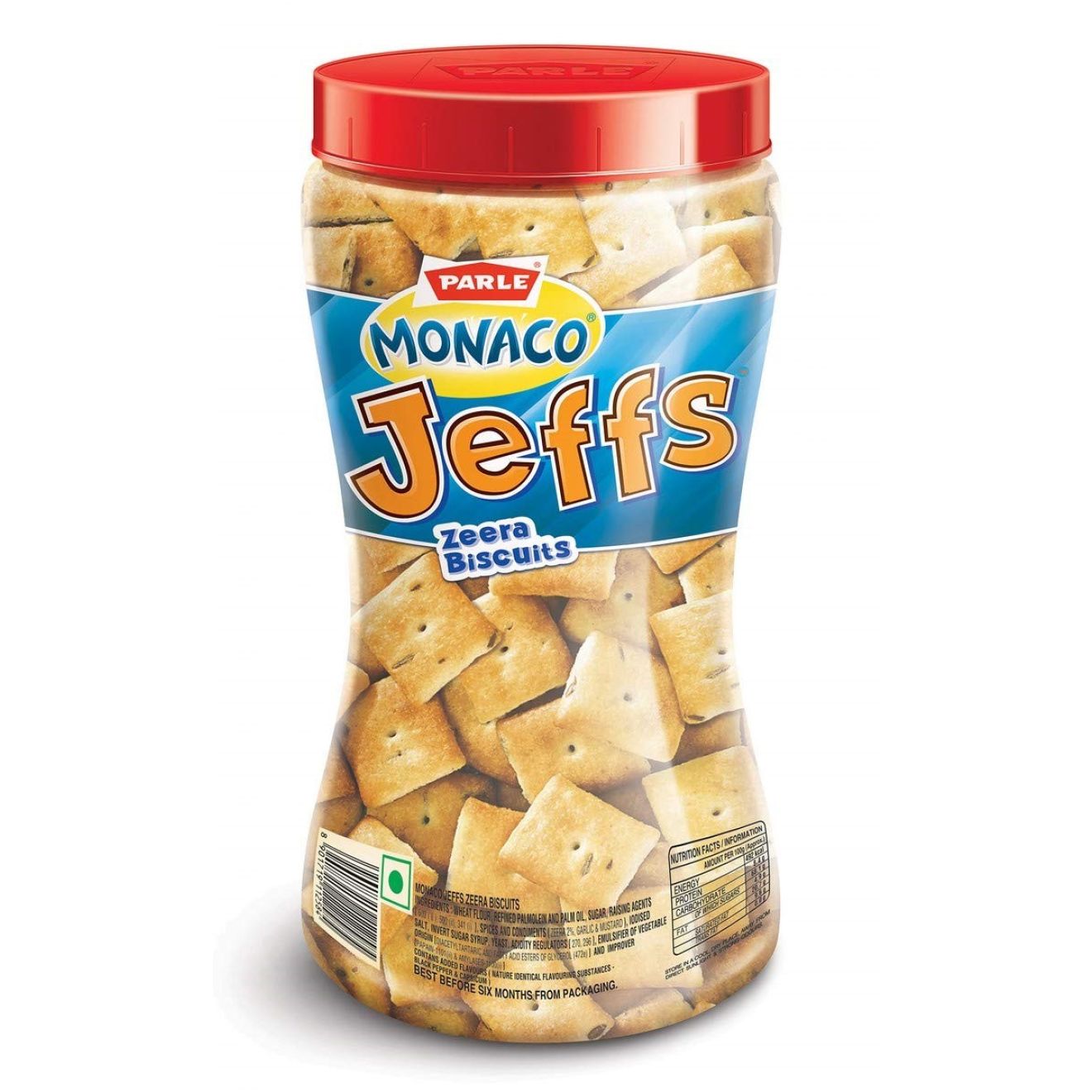 Asiatische Lebensmittel Online-Shop. Parle Monaco Jeffs Zeera Biscuits 200g.
