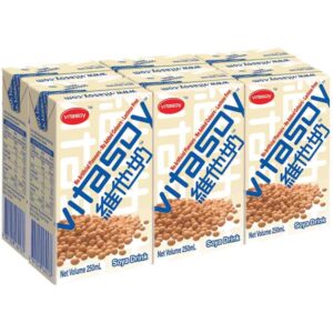 VITASOY Sojabohnen Getränk, asiatischer Lebensmittelladen, 6x250ml.