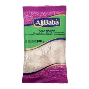 Asiatischer Lebensmittelladen - Kala Namak, schwarzes Salz, 100g, indisches Gewürz.