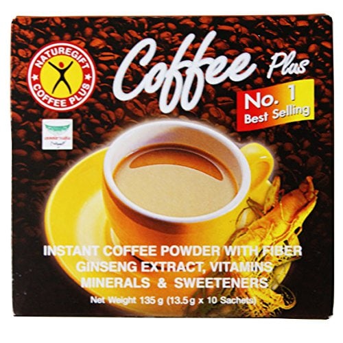 Asiatischer Kaffee Plus, Instantkaffee mit Ginseng, 135g, asiatische Lebensmittel.