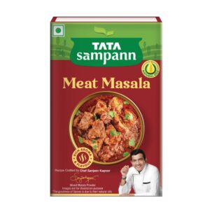 Asiatischer Lebensmittelladen, TATA Meat Masala 100g, Gewürzmischung für Fleischgerichte.