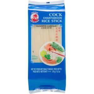 Asiatischer Lebensmittelladen, Reisstangen für asiatische Gerichte.