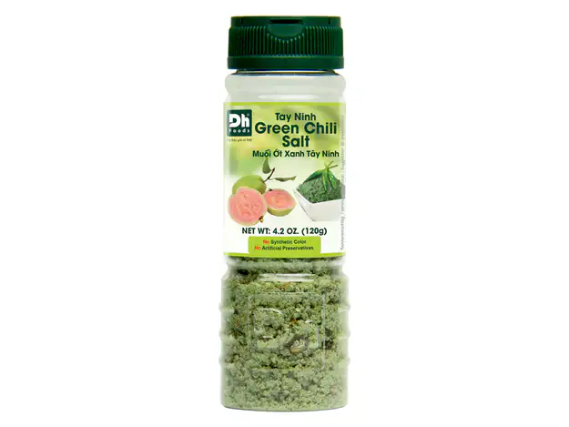 Asiatischer Green Chili Salz, Gewürz für asiatische Gerichte, 120g.