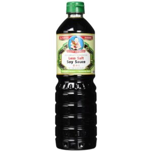 Asiatischer Lebensmittelladen, Sojasauce mit weniger Salz, 500ml Flasche.