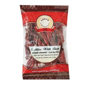 Asiatische Lebensmittel Online-Shop, getrocknete Chilis in Packung.