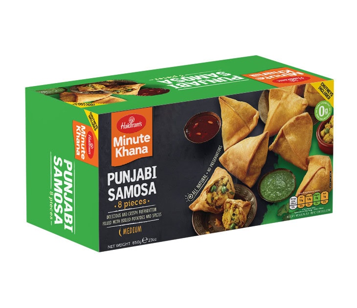 Asiatische Lebensmittel Online-Shop, Punjabi Samosa, 28 Stück, 650g, vegetarisch.