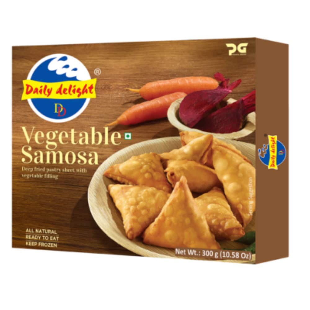 Asiatischer Gemüsesamosa, Tiefkühl, 300g, asiatische Lebensmittel Online-Shop.