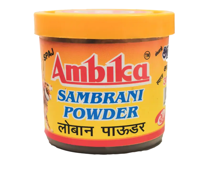 Asiatische Lebensmittel Online-Shop, Ambika Sambrani Pulver 50g.