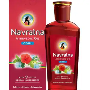 Asiatische Lebensmittel Online-Shop, Navratna Ayurvedisches Öl, 270ml, kühl, entspannend, herbal.