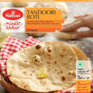 Asiatischer Tandoori Roti, 6 Stück, authentisch, frisch gebacken, asiatische Lebensmittel.