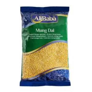 Mung Dal in 1kg Packung, asiatischer Lebensmittel Online-Shop.