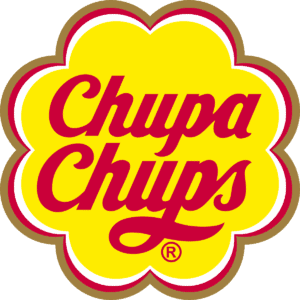 Chupa Chups Logo, beliebte Lutscher-Marke aus Asien.