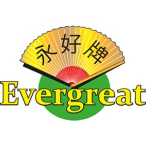 Asiatischer Lebensmittel Online-Shop mit buntem Fächer und Logo.