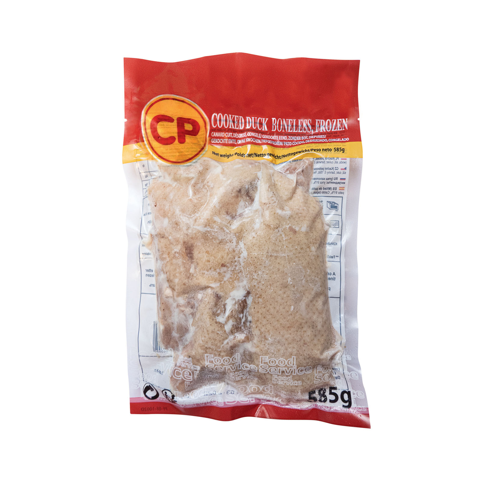 Asiatische Lebensmittel Online-Shop, gefrorene Ente im Beutel, 585g.