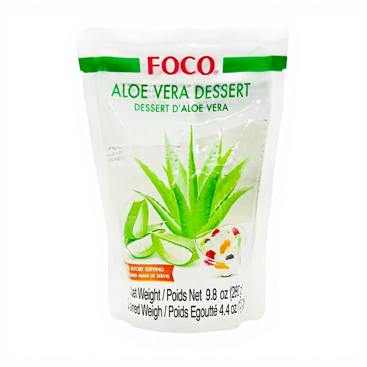 Asiatischer Lebensmittel Online-Shop, Aloe Vera Dessert in Beutel, 280g.