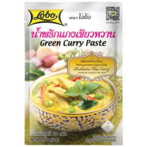 Lobo Green Curry Paste für asiatische Gerichte, 50g, Online-Shop.