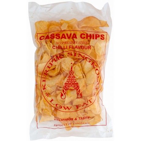 Asiatische Lebensmittel Online-Shop, Chilli Flavour Cassava Chips 250g.