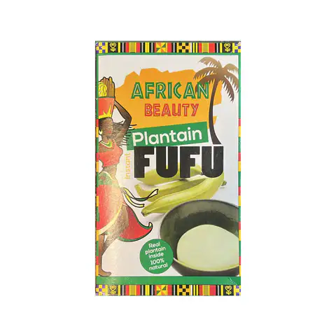 Asiatischer Lebensmittelladen - Plantain Fufu, 681g, afrikanisches Gericht.