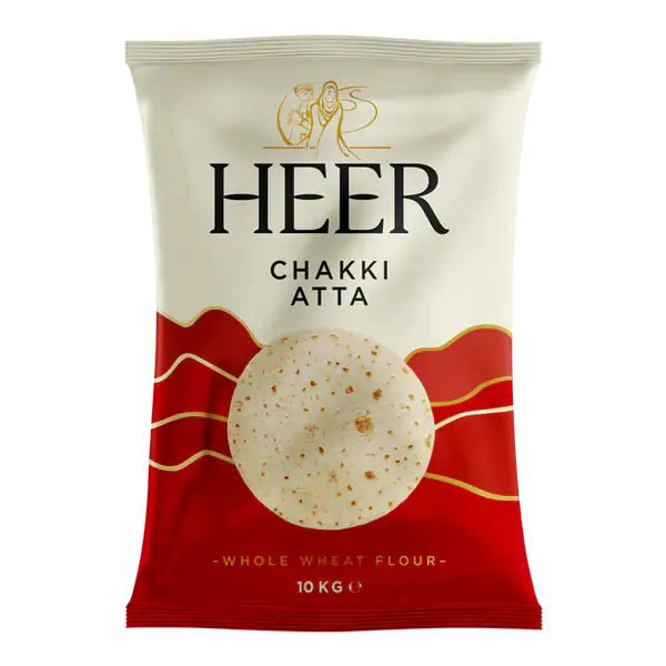 Asiatische Lebensmittel Online-Shop, Heer Chakki Atta 10kg, Vollkornmehl, asiatischer Supermarkt.