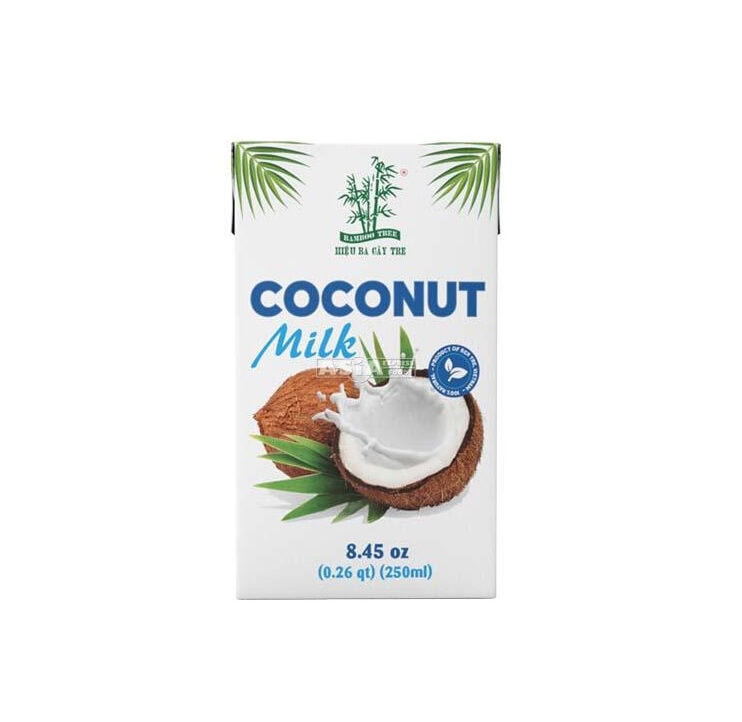 Asiatische Lebensmittel Online-Shop, Kokosnussmilch in Tetra Pak, 250ml.