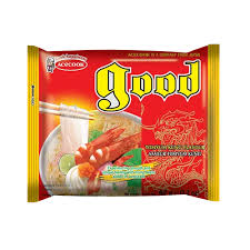 Asiatische Lebensmittel Online-Shop, Tom Yum Nudeln, scharfe Suppe, asiatisches Gericht.