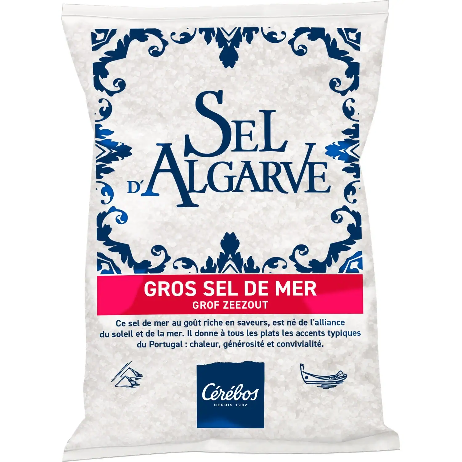 Asiatischer Meersalz, grob, 1kg, für Kochen und Würzen.