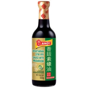 Asiatischer Lebensmittelladen, vegetarische Stir-Fry-Soße mit Pilzen, 555ml.