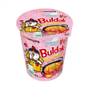 Asiatischer Lebensmittelladen, Buldak Spicy Ramen Cup 80g.
