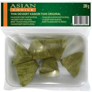 Asiatischer Lebensmittelladen, Thai Dessert Kanom Tian 280g, asiatische Süßigkeit.