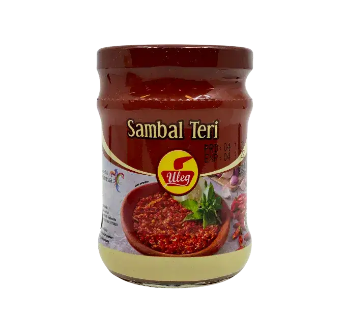 Asiatischer Lebensmittel Online-Shop, Sambal Teri 180g, scharfe Würzpaste.