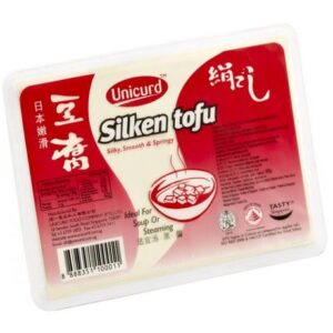 Asiatische Lebensmittel Online-Shop - Seiden Tofu in Verpackung.
