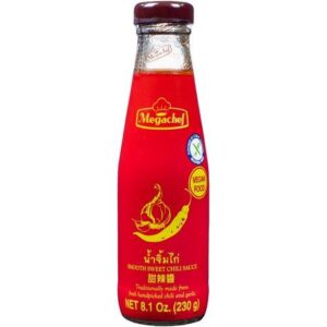 Asiatische Lebensmittel Online-Shop. Süße Chilisauce in Flasche, vegan, 230g.
