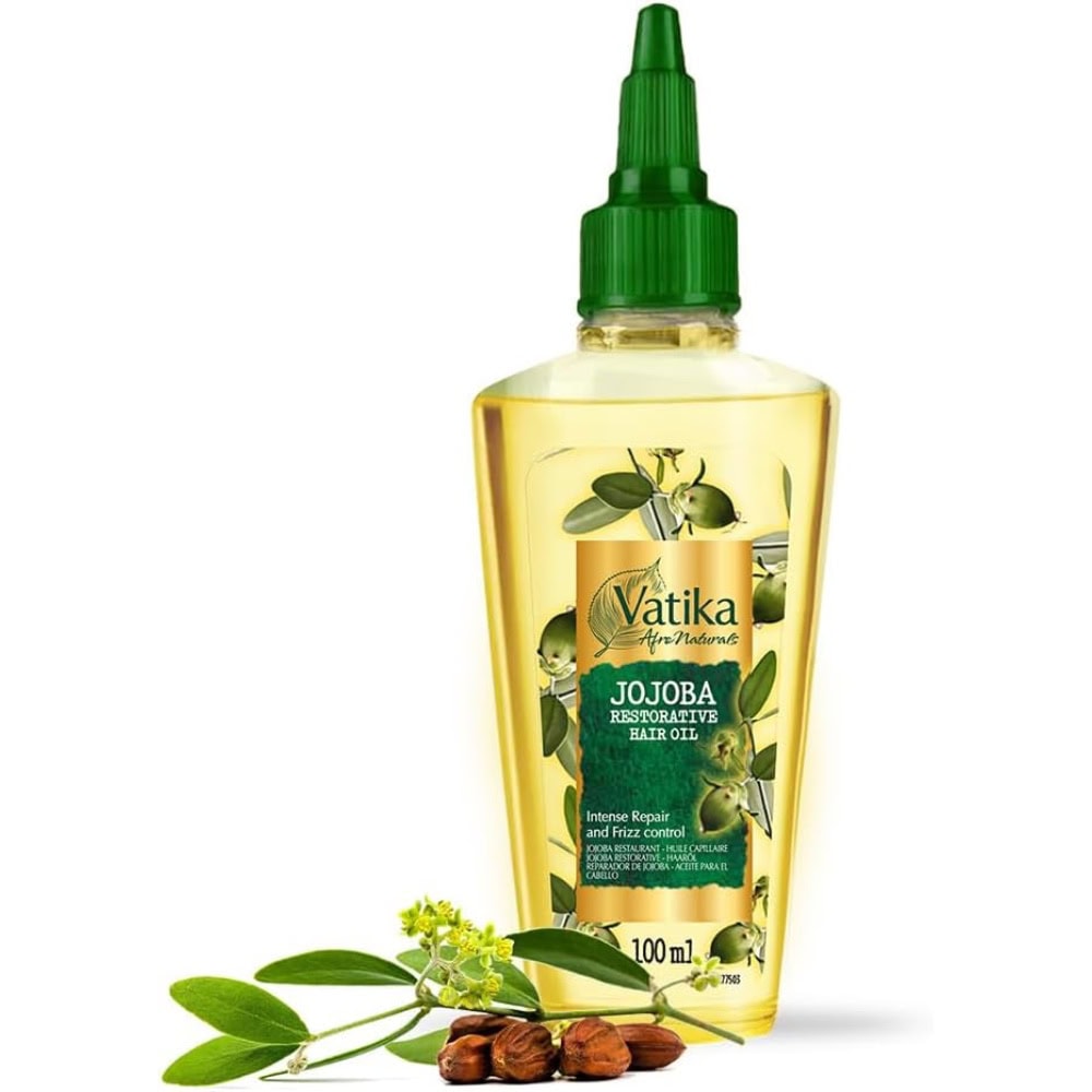 Asiatischer Lebensmittelladen - Jojoba Haaröl in Flasche mit grüner Spitze.
