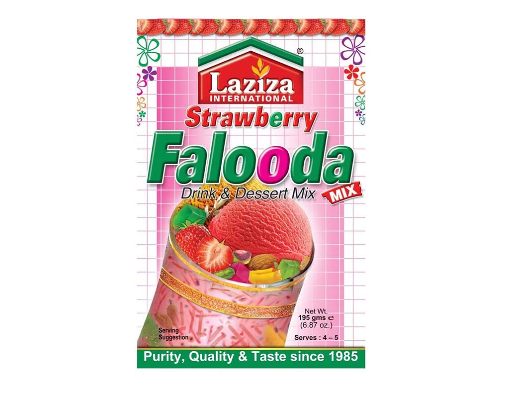Asiatischer Lebensmittel Online-Shop, Faloda Drink & Dessert Mix, Erdbeere.