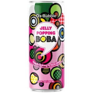 Asiatischer Lebensmittelladen mit Bubble Tea Getränk.