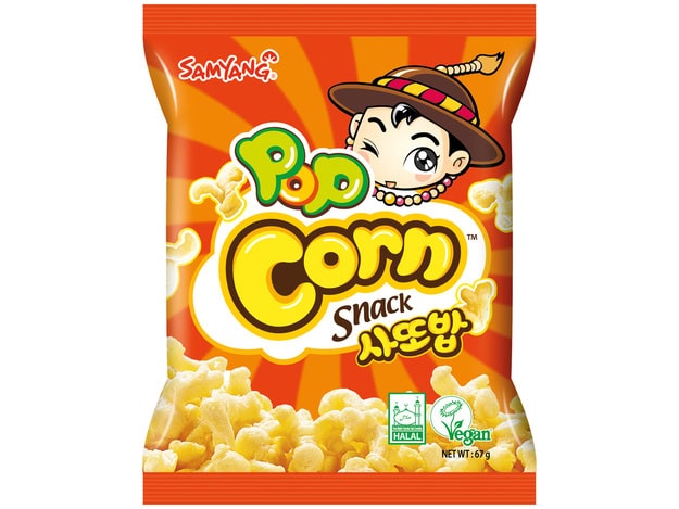 Asiatischer Popcorn Snack im Online-Shop, vegan, halal, 67g.