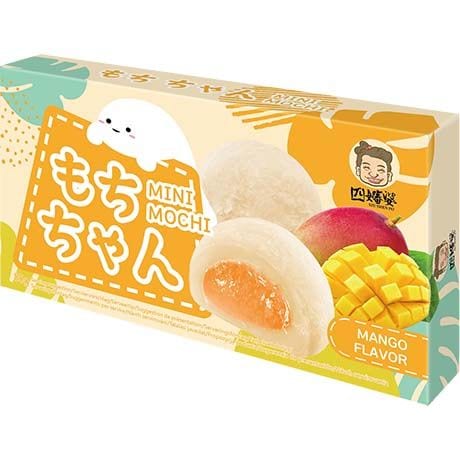 Mini Mochi Mango Geschmack, asiatische Süßigkeit, glutenfrei, 80g.