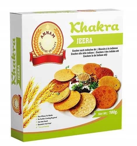 Asiatischer Khakra Jeera, indischer Snack, asiatische Lebensmittel Online-Shop.
