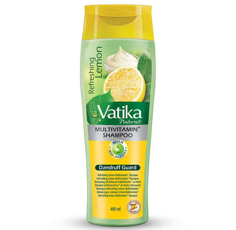 Vatika Zitronen Haar Shampoo mit Zitronenextrakt, 400ml, asiatischer Lebensmittelladen.