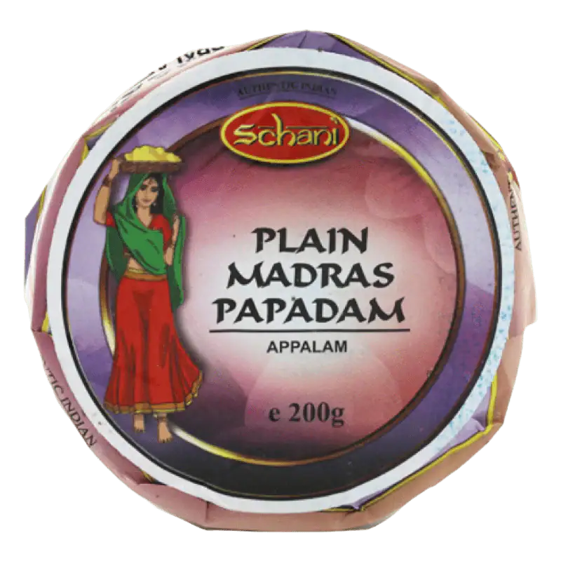 Asiatischer Lebensmittelladen - Schani Plain Papad 200g.