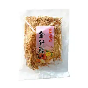 Asiatische Lebensmittel Online-Shop, Enoki-Pilze in Verpackung.