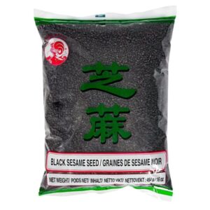 Asiatischer schwarzer Sesam für kulinarische Spezialitäten.